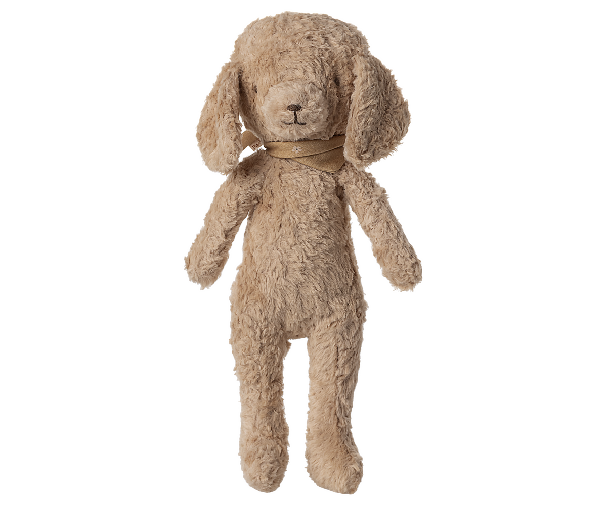 Poedel, Vintage pluche - Stoffig poeder