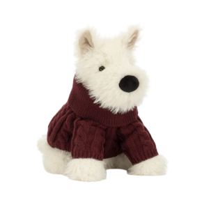 Jellycat Munro Scottie Dog 'Winter Jumper'